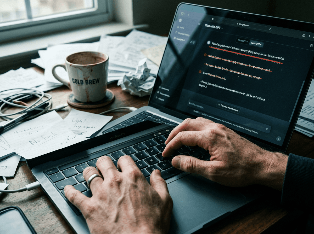 เสียเวลากับ Prompt ที่ไม่ได้ผลลัพธ์